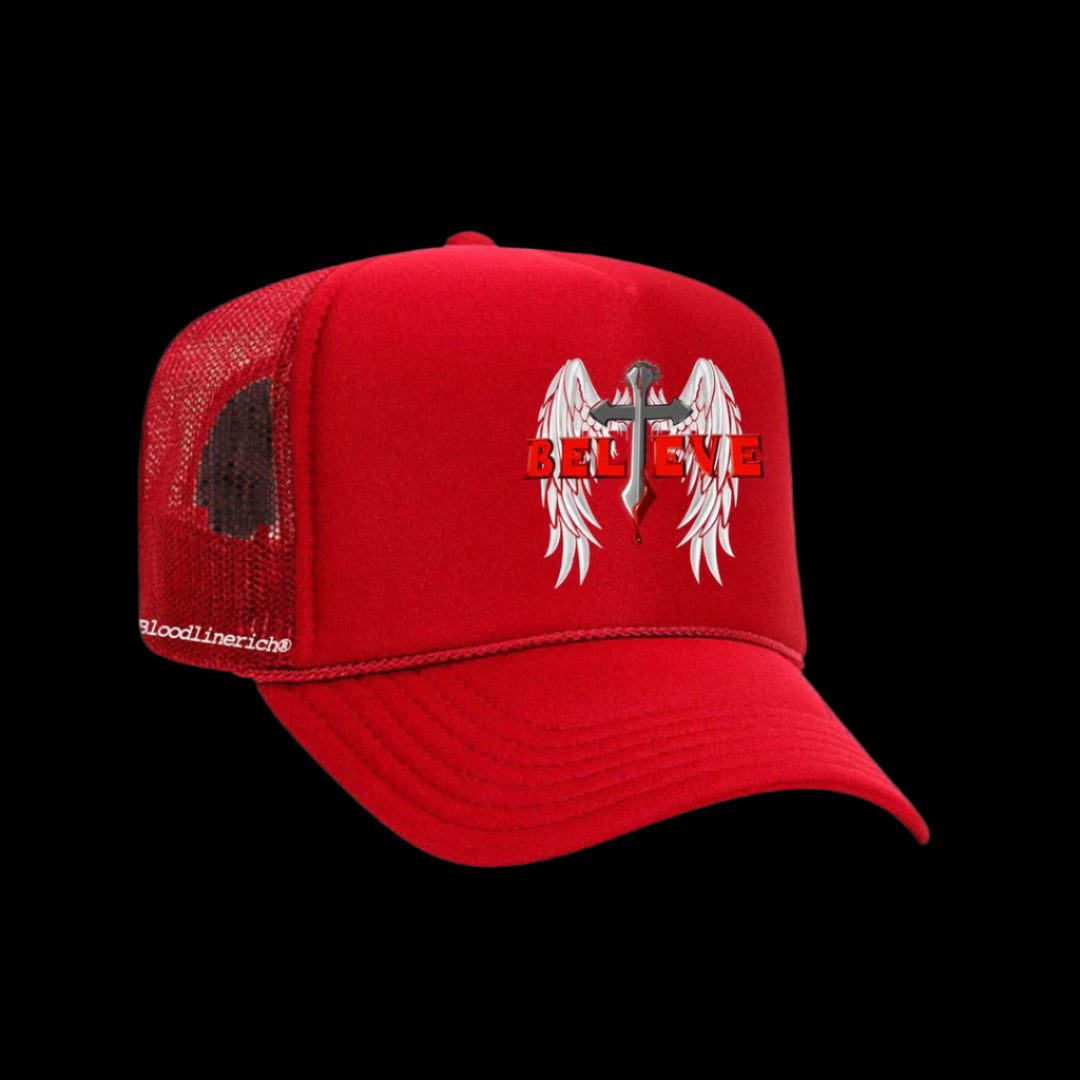 BELIEVE TRUCKER HATS