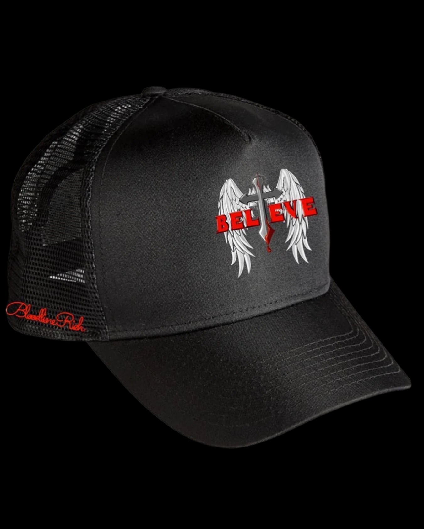 BELIEVE TRUCKER HATS