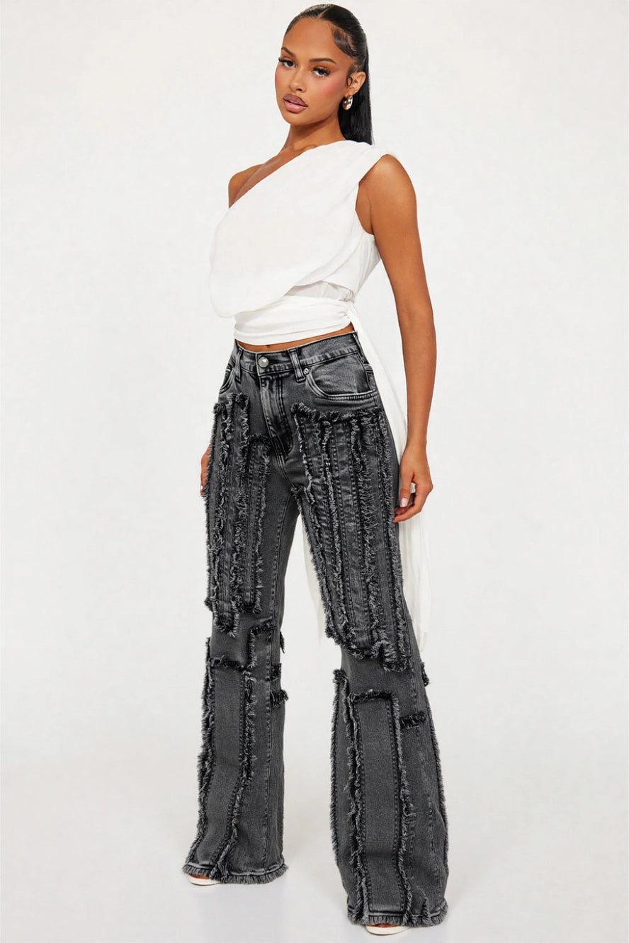 Distressed Denim Jeans